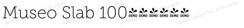 Museo Slab 100字体转换
